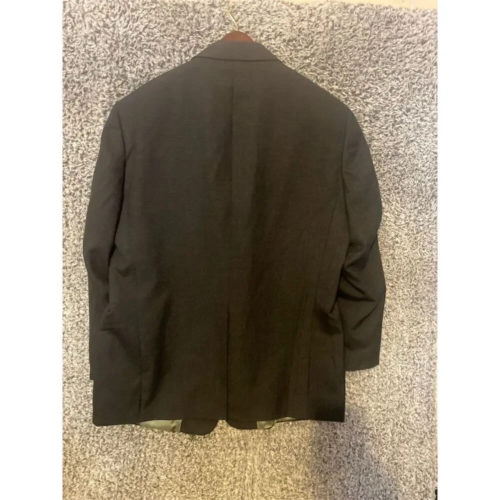 Arnold Brant Men's Black Sport Coat Size 48 Three-Button Formal